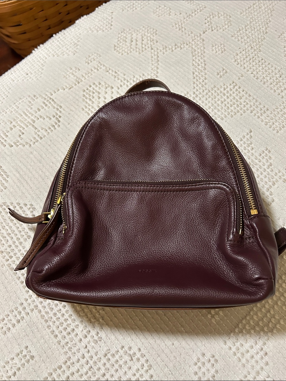 Fossil Leather Mini Backpack - brown